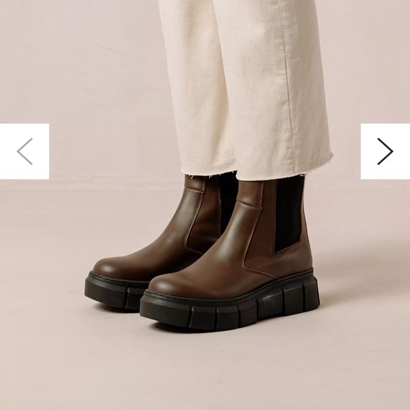 ALOHAS Armor Leather Combat Boot in Coffee Brown - Picture 2 of 14